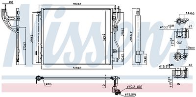 Конденсатор, кондиционер NISSENS 941003