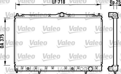 Radiators, Motora dzesēšanas sistēma VALEO 734130