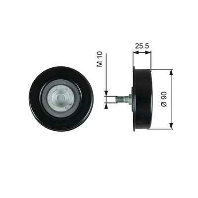 Spriegotājrullītis, Ķīļrievu siksna GATES T39362