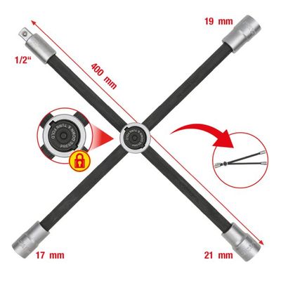 Riteņu atslēga KS TOOLS 518.1154