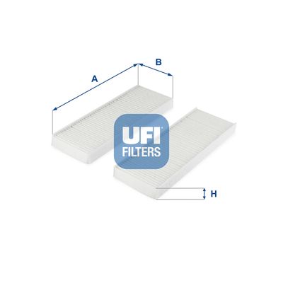 Фильтр, воздух во внутренном пространстве UFI 53.313.00