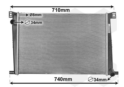 Radiators, Motora dzesēšanas sistēma VAN WEZEL 06002356