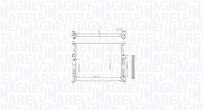 Радиатор, охлаждение двигателя MAGNETI MARELLI 350213212500