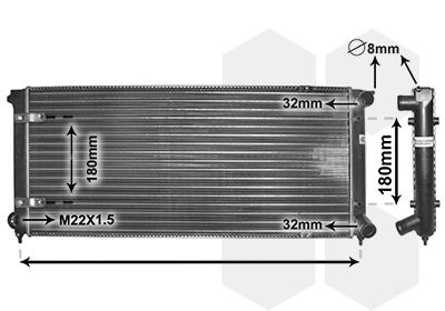 Radiators, Motora dzesēšanas sistēma VAN WEZEL 58002041