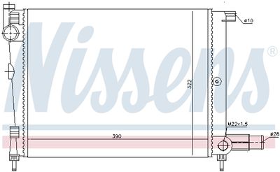 Radiators, Motora dzesēšanas sistēma NISSENS 61391