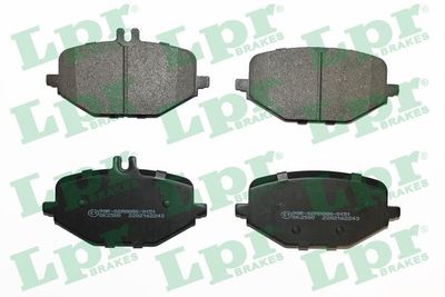 Комплект тормозных колодок, дисковый тормоз LPR 05P2243