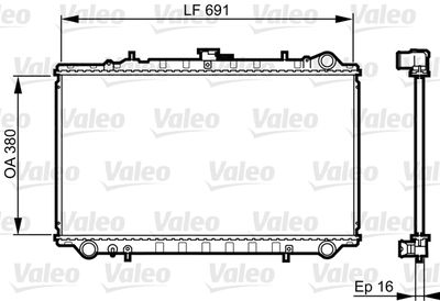 Radiators, Motora dzesēšanas sistēma VALEO 731656