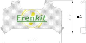 Pretčīkstēšanas plēve, Bremžu uzlikas FRENKIT 940095