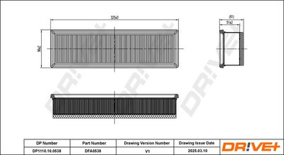 Воздушный фильтр Dr!ve+ DP1110.10.0538