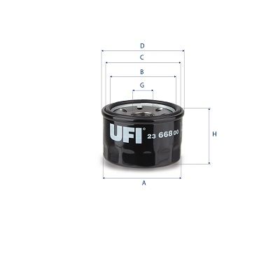 Eļļas filtrs UFI 23.668.00