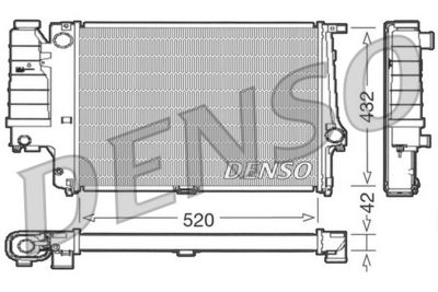 Radiators, Motora dzesēšanas sistēma DENSO DRM05064