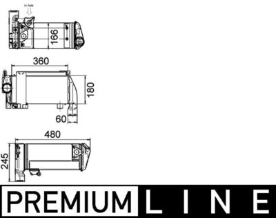 Eļļas radiators, Retarderis MAHLE CLC 143 000P