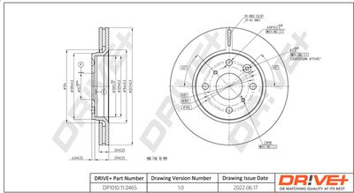 Тормозной диск Dr!ve+ DP1010.11.0465