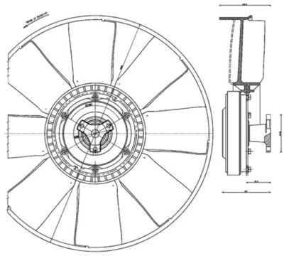 Ventilators, Motora dzesēšanas sistēma MAHLE CFF 479 000P