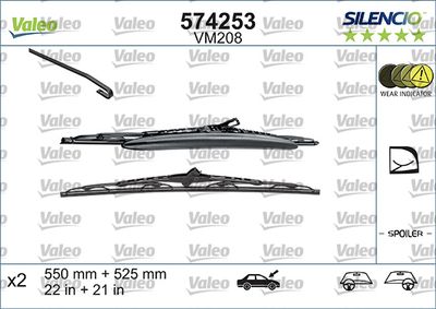 Stikla tīrītāja slotiņa VALEO 574253
