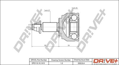 Шарнирный комплект, приводной вал Dr!ve+ DP2110.10.1410