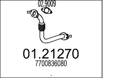 Izplūdes caurule MTS 01.21270