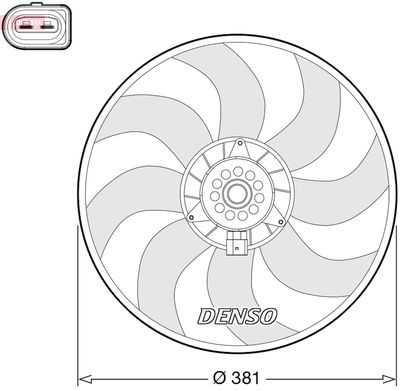 Ventilators, Motora dzesēšanas sistēma DENSO DER02006