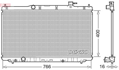 Radiators, Motora dzesēšanas sistēma DENSO DRM40038
