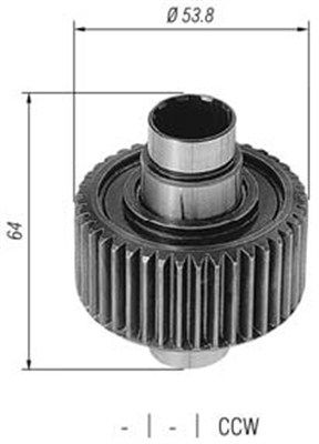 Ведущая шестерня, стартер MAGNETI MARELLI 940113020430