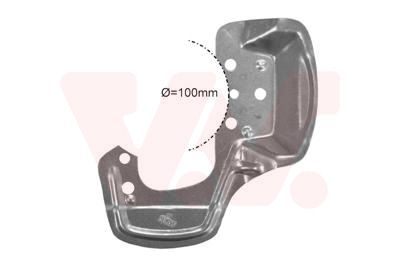 Dubļu sargs, Bremžu disks VAN WEZEL 3778371