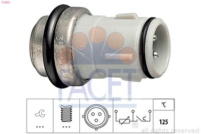 Датчик, температура охлаждающей жидкости FACET 7.3533