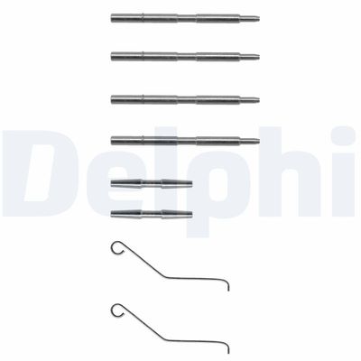 Комплектующие, колодки дискового тормоза DELPHI LX0068