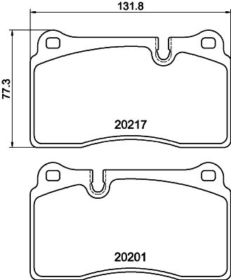 Bremžu uzliku kompl., Disku bremzes HELLA PAGID 8DB 355 015-891
