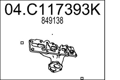 Izplūdes caurule MTS 04.C117393K