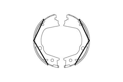 Bremžu loku kompl., Stāvbremze TRW GS8859