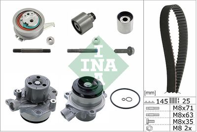 Ūdenssūknis + Zobsiksnas komplekts Schaeffler INA 530 0650 32