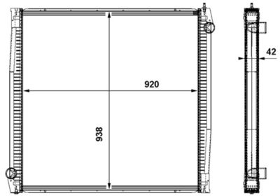 Radiators, Motora dzesēšanas sistēma MAHLE CR 861 000P