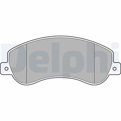 Комплект тормозных колодок, дисковый тормоз DELPHI LP1954