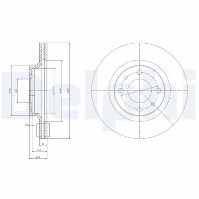 Bremžu diski DELPHI BG2825