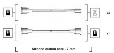 Augstsprieguma vadu komplekts MAGNETI MARELLI 941285030841