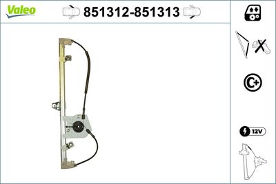 Стеклоподъемник VALEO 851312