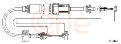 Трос, управление сцеплением COFLE 10.3441