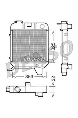 Radiators, Motora dzesēšanas sistēma DENSO DRM21040