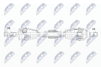 Piedziņas vārpsta NTY NPW-PL-067