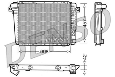 Radiators, Motora dzesēšanas sistēma DENSO DRM05070