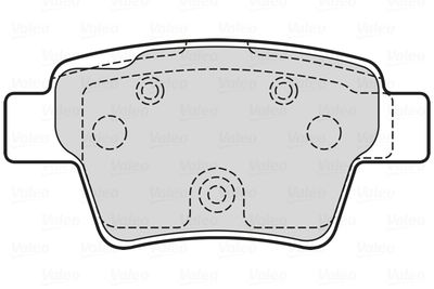 Bremžu uzliku kompl., Disku bremzes VALEO 601707