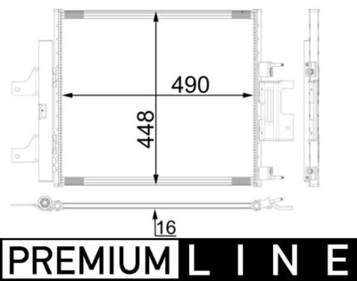 Конденсатор, кондиционер MAHLE AC 26 000P