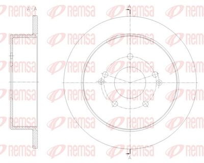 Bremžu diski REMSA 62096.00