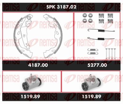 Bremžu komplekts, Trumuļu bremzes REMSA SPK 3187.02