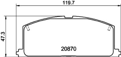 Bremžu uzliku kompl., Disku bremzes HELLA PAGID 8DB 355 006-091