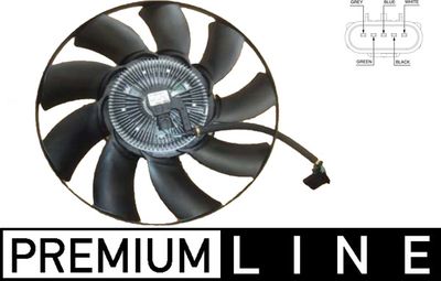 Вентилятор, охлаждение двигателя MAHLE CFF 476 000P