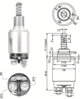 Ievilcējrelejs, Starteris MAGNETI MARELLI 940113050255