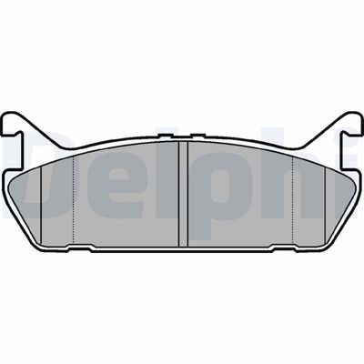 Комплект тормозных колодок, дисковый тормоз DELPHI LP931