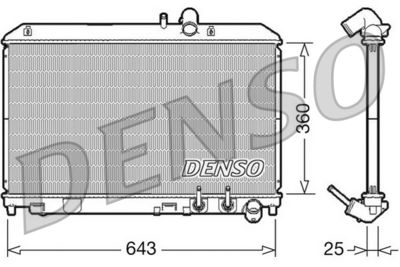 Radiators, Motora dzesēšanas sistēma DENSO DRM44012