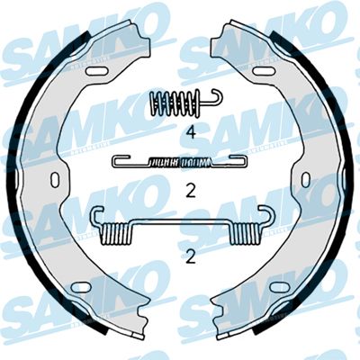 Bremžu loku kompl., Stāvbremze SAMKO 89020K